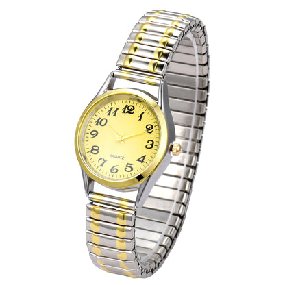 Women's Quartz Watch - Stretch Strap for Girls Elastic Alloy Band Wristwatch Luminous Hands Large - product detail view 25