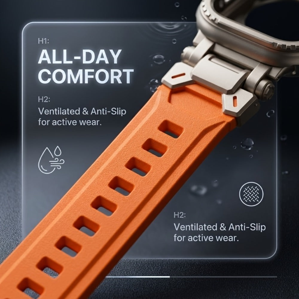 Men's Watch - Apple Band Stainless Steel Mesh Strap Compatible with Series 11 10 9 8 7 6 - product detail view 8