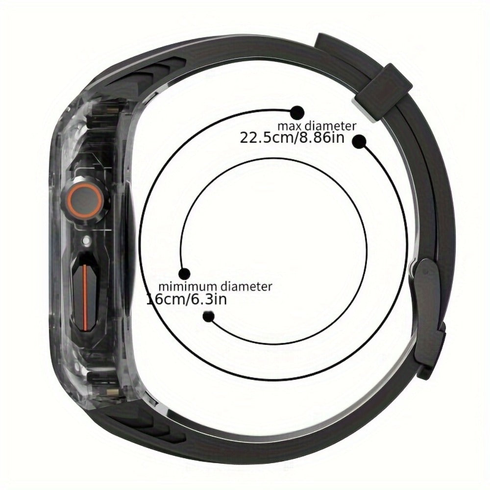 Men's Watch - Apple Band Transparent Case Set Clear Polycarbonate Modification Kit with - product detail view 2