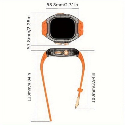 Men's Watch - Apple Band Transparent Case Set Clear Polycarbonate Modification Kit with - product detail view 6