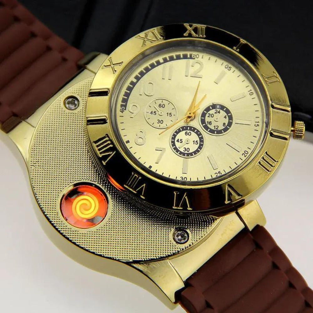Men's Watch - Lighter for Lingkun Casual Wristwatch with Windproof Smoke Lighter - product detail view 8