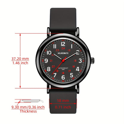 Men's Watch - Nurse Waterproof Luminous Easy-Read Dial 24-Hour Second Hand Colorful - product detail view 6