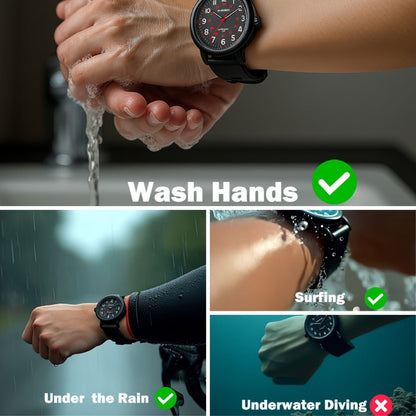Men's Watch - Nurse Waterproof Luminous Easy-Read Dial 24-Hour Second Hand Colorful - product detail view 10