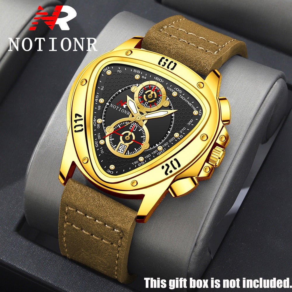 Men's Watch - 's 2-Piece Set Triangle Dial Silicone Strap & Retro Square Dial Faux - product detail view 45