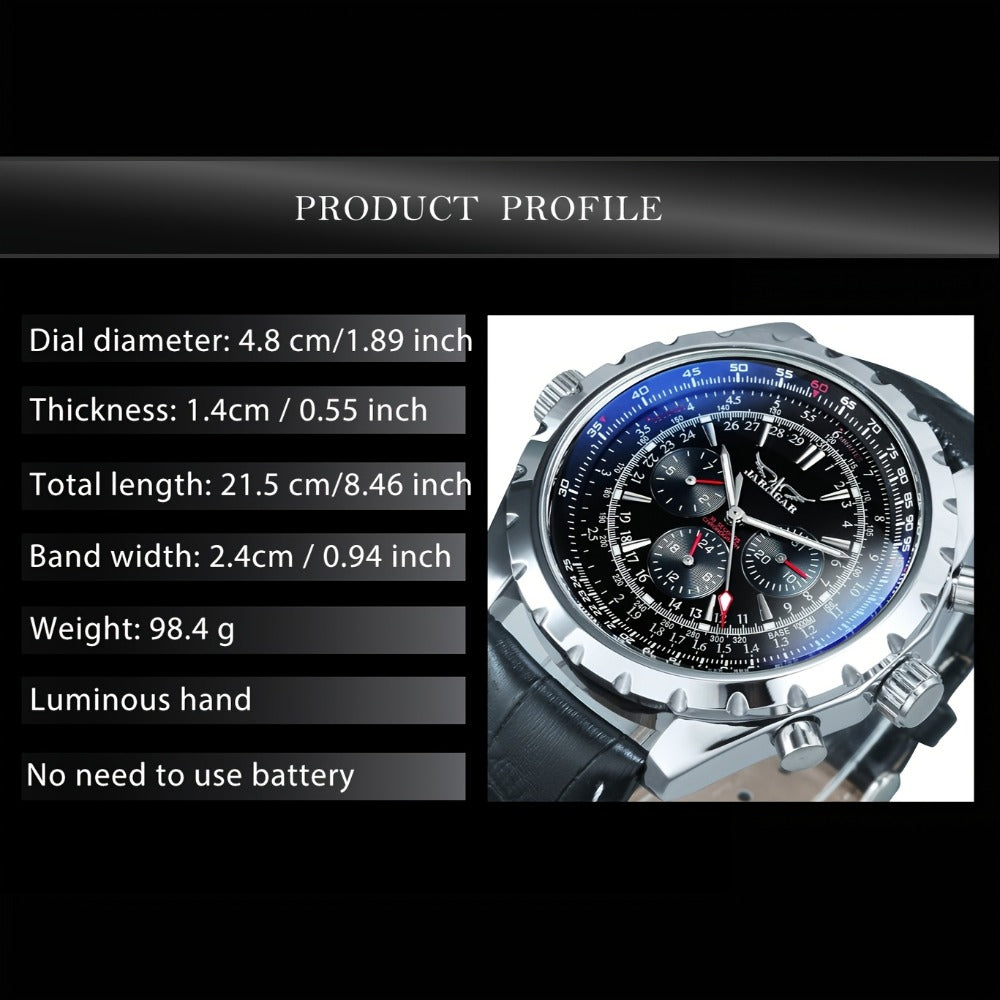 Men's Watch - 's Pilot Automatic Mechanical Multifunctional Sub-Dials, Week & 24H - product detail view 2