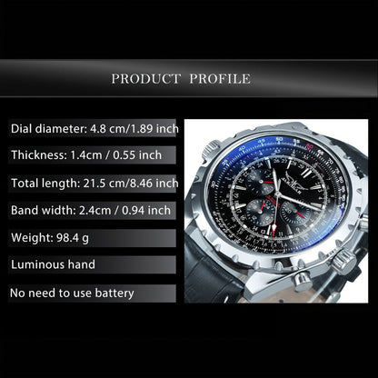 Men's Watch - 's Pilot Automatic Mechanical Multifunctional Sub-Dials, Week & 24H - product detail view 2