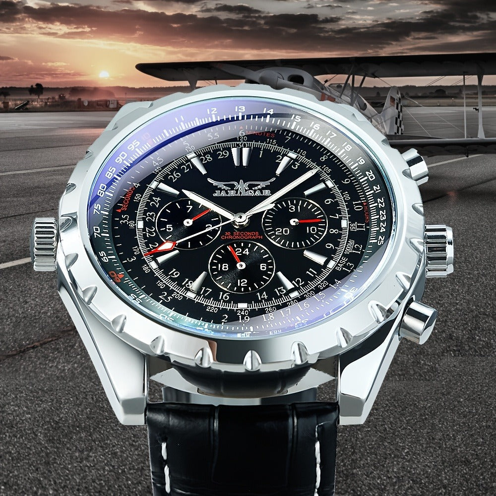 Men's Watch - 's Pilot Automatic Mechanical Multifunctional Sub-Dials, Week & 24H - product detail view 8
