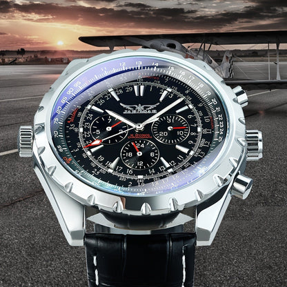 Men's Watch - 's Pilot Automatic Mechanical Multifunctional Sub-Dials, Week & 24H - product detail view 8