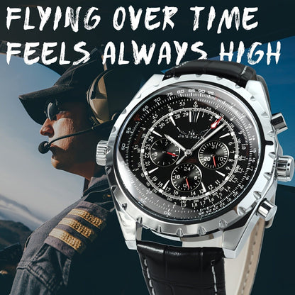 Men's Watch - 's Pilot Automatic Mechanical Multifunctional Sub-Dials, Week & 24H - product detail view 9