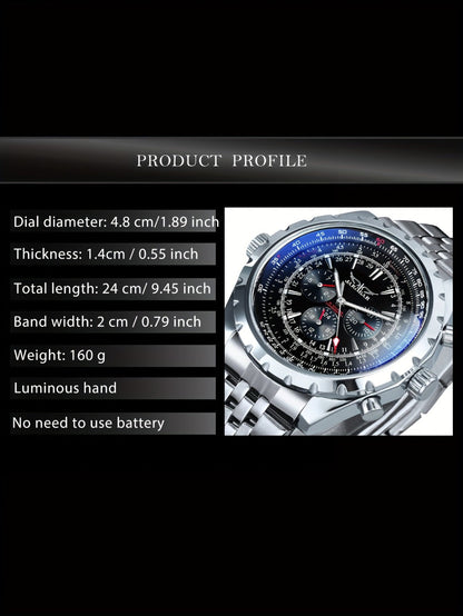 Men's Watch - 's Pilot Automatic Mechanical Multifunctional Sub-Dials, Week & 24H - product detail view 15