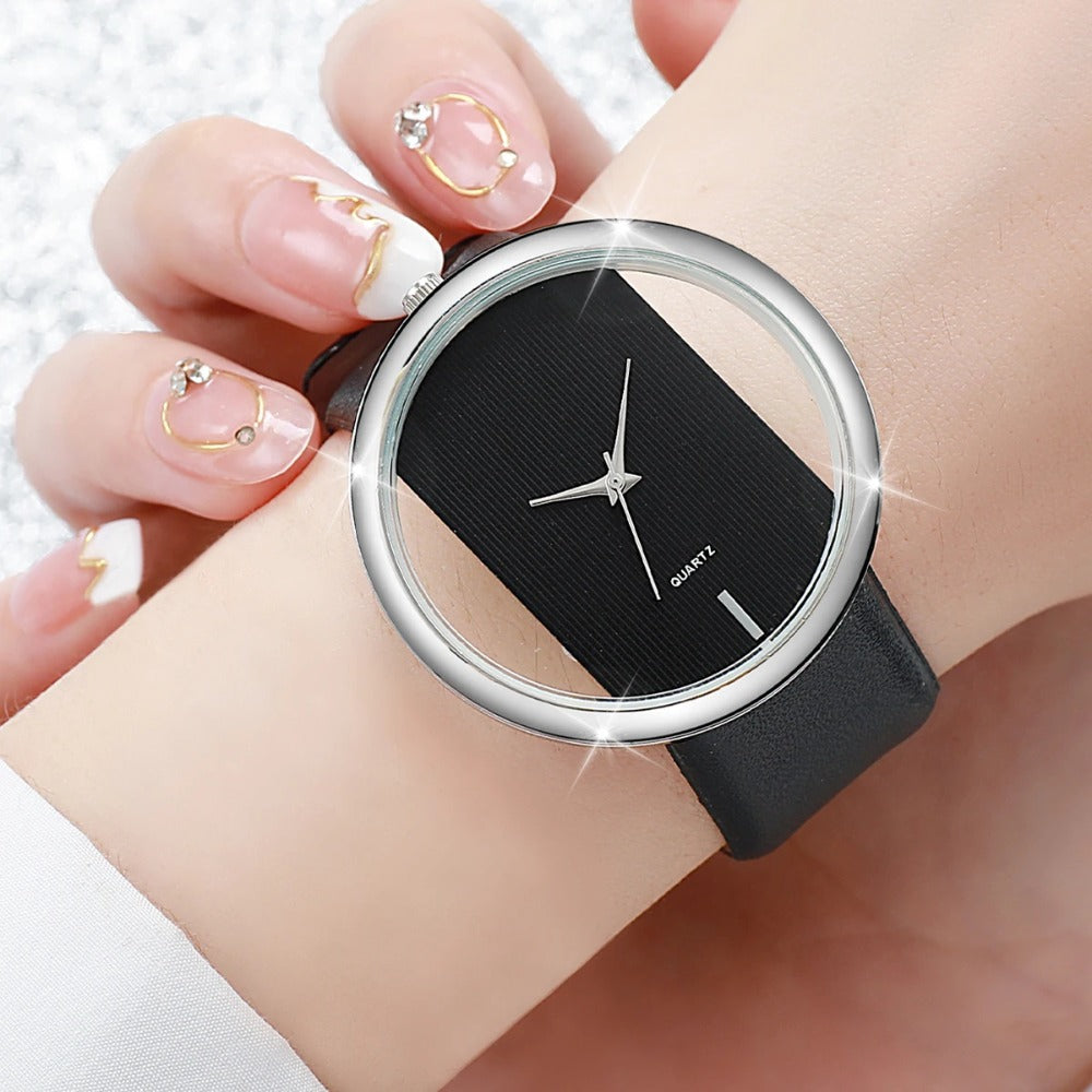 Women's Watch - 's Set 2 Pieces Elegant Fashion Analog Wristwatch Ladies Trendy Casual - product detail view 5