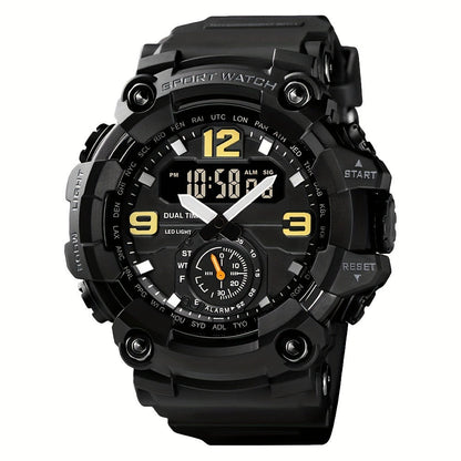 Men's Watch - 's Sports Digital Dual Display TPU Strap Fashion Analog Digital Wristwatch - product detail view 3