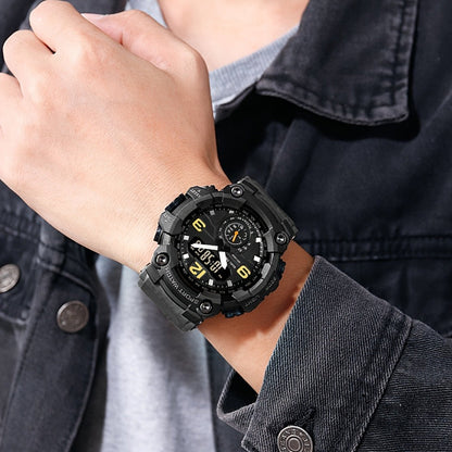 Men's Watch - 's Sports Digital Dual Display TPU Strap Fashion Analog Digital Wristwatch - product detail view 10