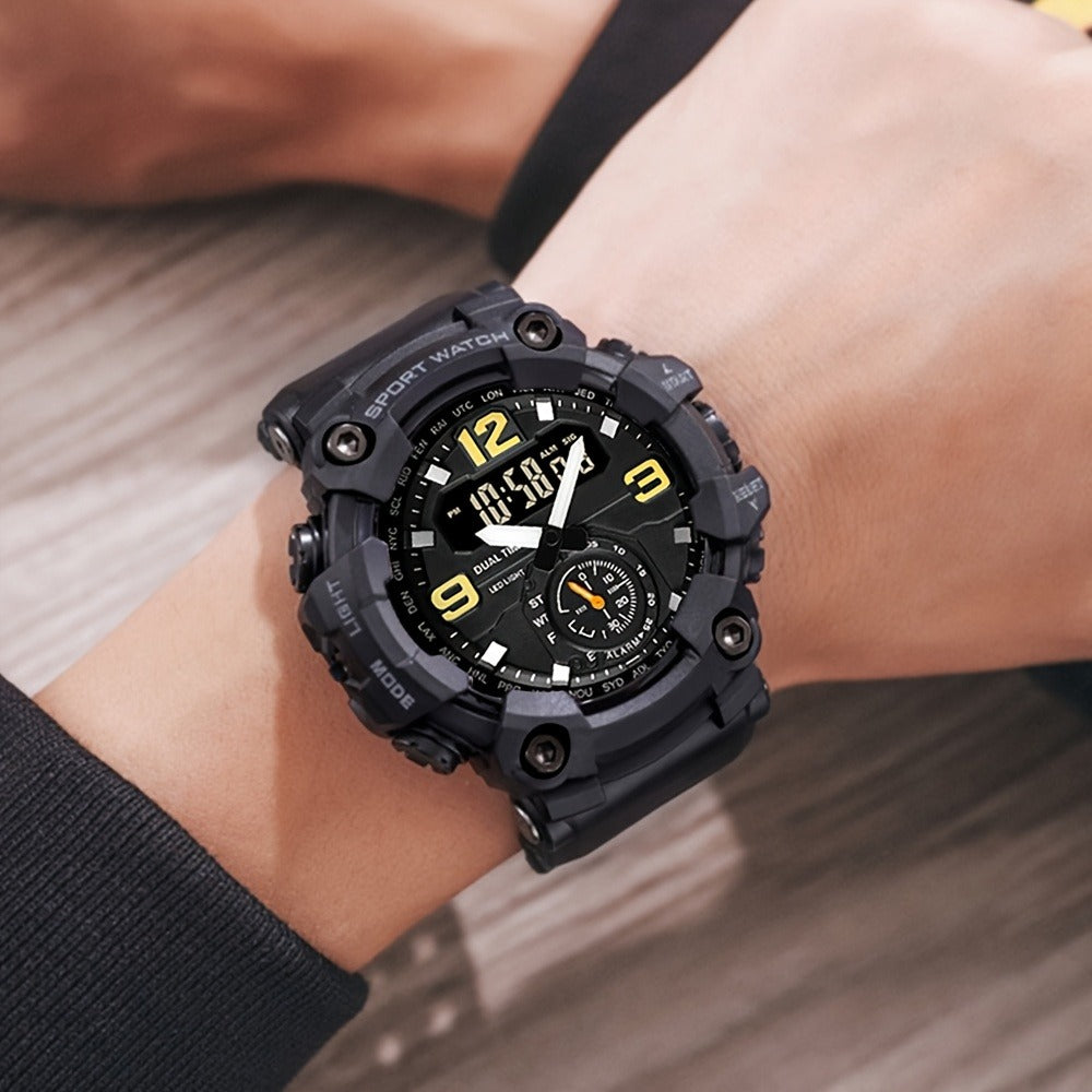 Men's Watch - 's Sports Digital Dual Display TPU Strap Fashion Analog Digital Wristwatch - product detail view 11