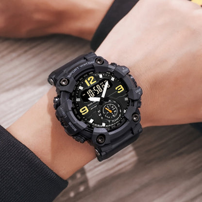 Men's Watch - 's Sports Digital Dual Display TPU Strap Fashion Analog Digital Wristwatch - product detail view 11