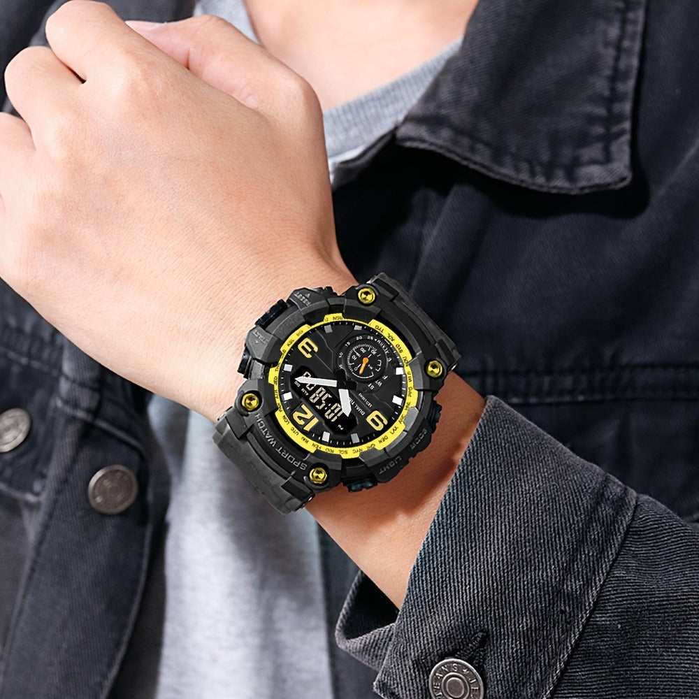 Men's Watch - 's Sports Digital Dual Display TPU Strap Fashion Analog Digital Wristwatch - product detail view 13