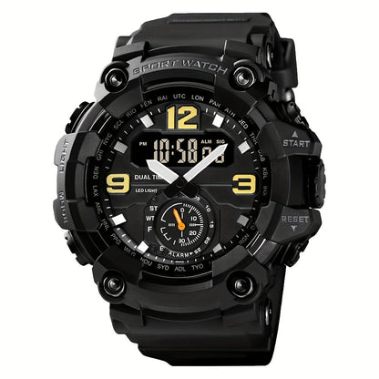 Men's Watch - 's Sports Digital Dual Display TPU Strap Fashion Analog Digital Wristwatch - product detail view 19
