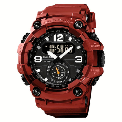 Men's Watch - 's Sports Digital Dual Display TPU Strap Fashion Analog Digital Wristwatch - product detail view 20