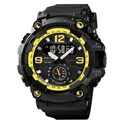 Men's Watch - 's Sports Digital Dual Display TPU Strap Fashion Analog Digital Wristwatch - product detail view 21