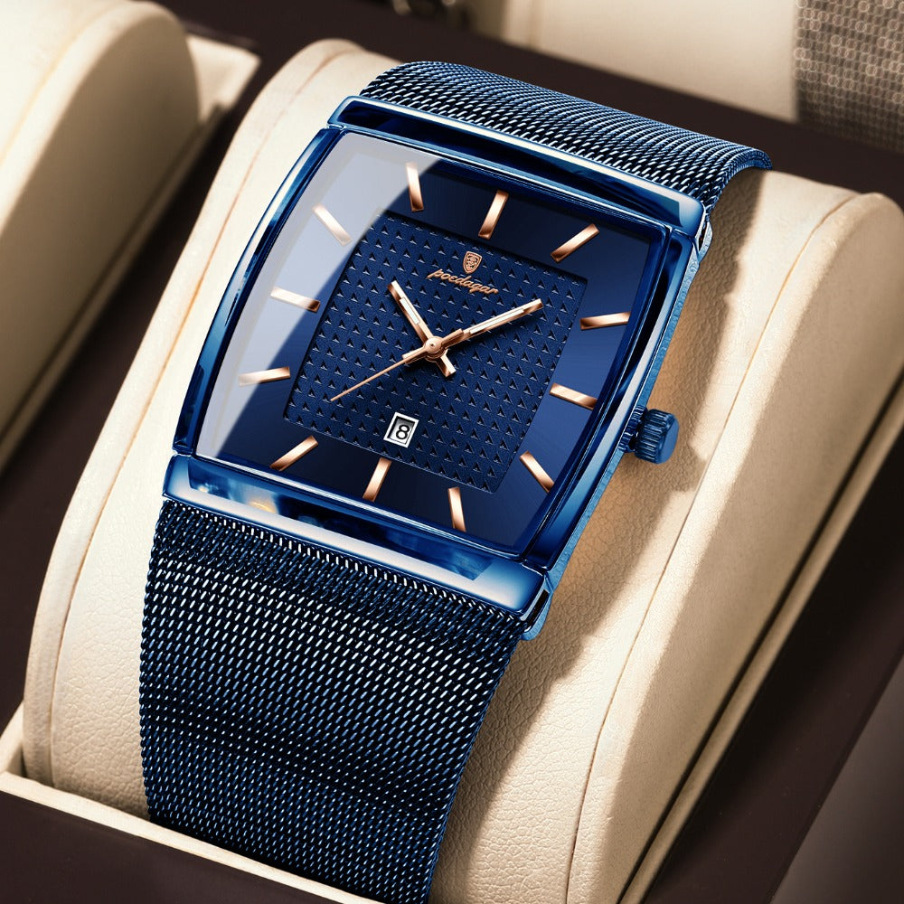 Men's Watch - 's Waterproof Fashion 3ATM Water Resistant, Stainless Steel Mesh Band - product detail view 11