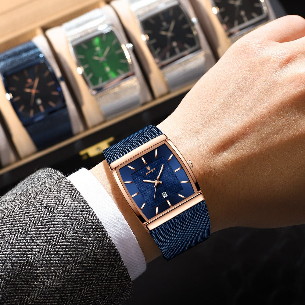 Men's Watch - 's Waterproof Fashion 3ATM Water Resistant, Stainless Steel Mesh Band - product detail view 16