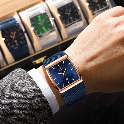 Men's Watch - 's Waterproof Fashion 3ATM Water Resistant, Stainless Steel Mesh Band - product detail view 16