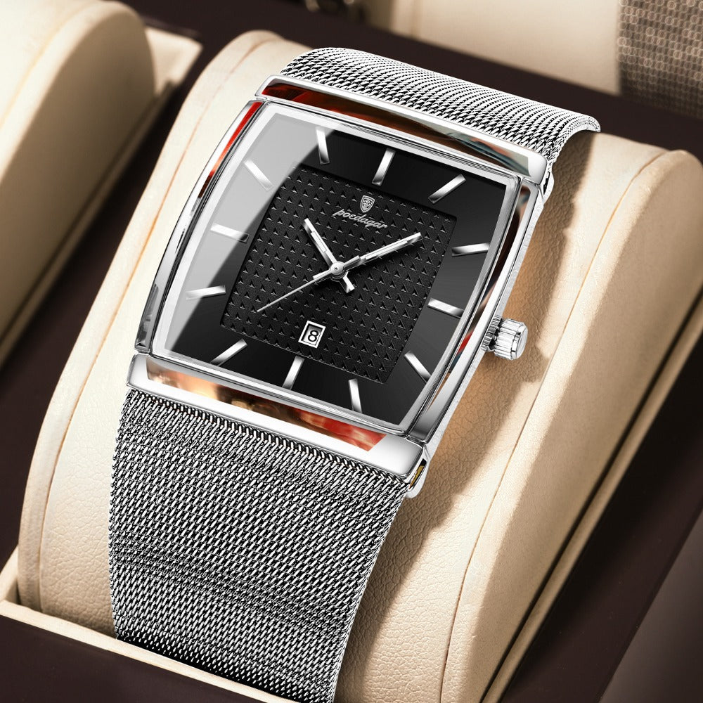 Men's Watch - 's Waterproof Fashion 3ATM Water Resistant, Stainless Steel Mesh Band - product detail view 17