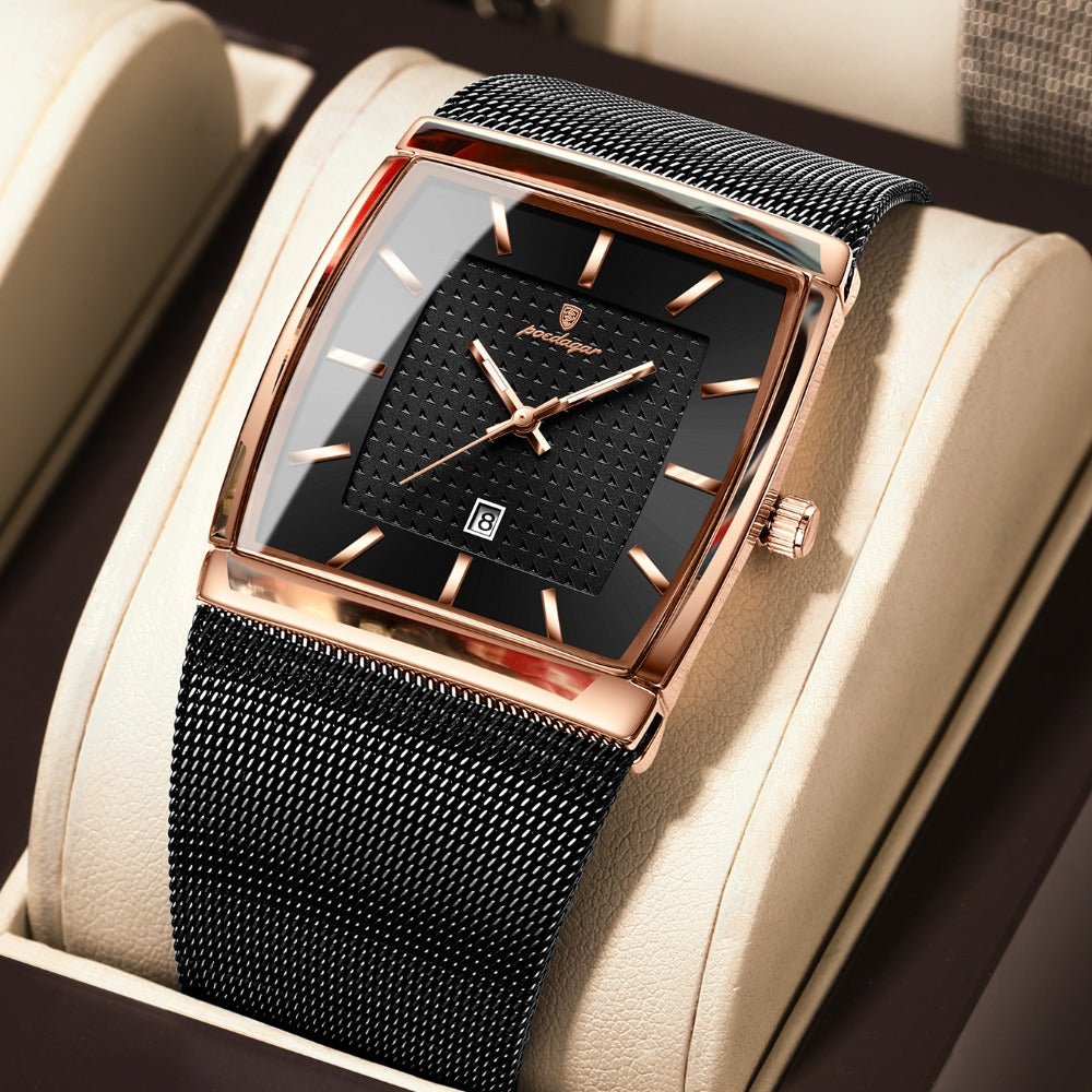 Men's Watch - 's Waterproof Fashion 3ATM Water Resistant, Stainless Steel Mesh Band - product detail view 22