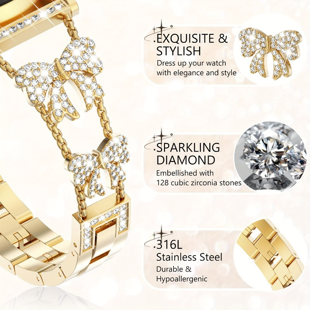 Women's Watch - Samsung Galaxy Band for Rhinestone Bowknot BIIFAKOO Elegant Bracelet - product detail view 6