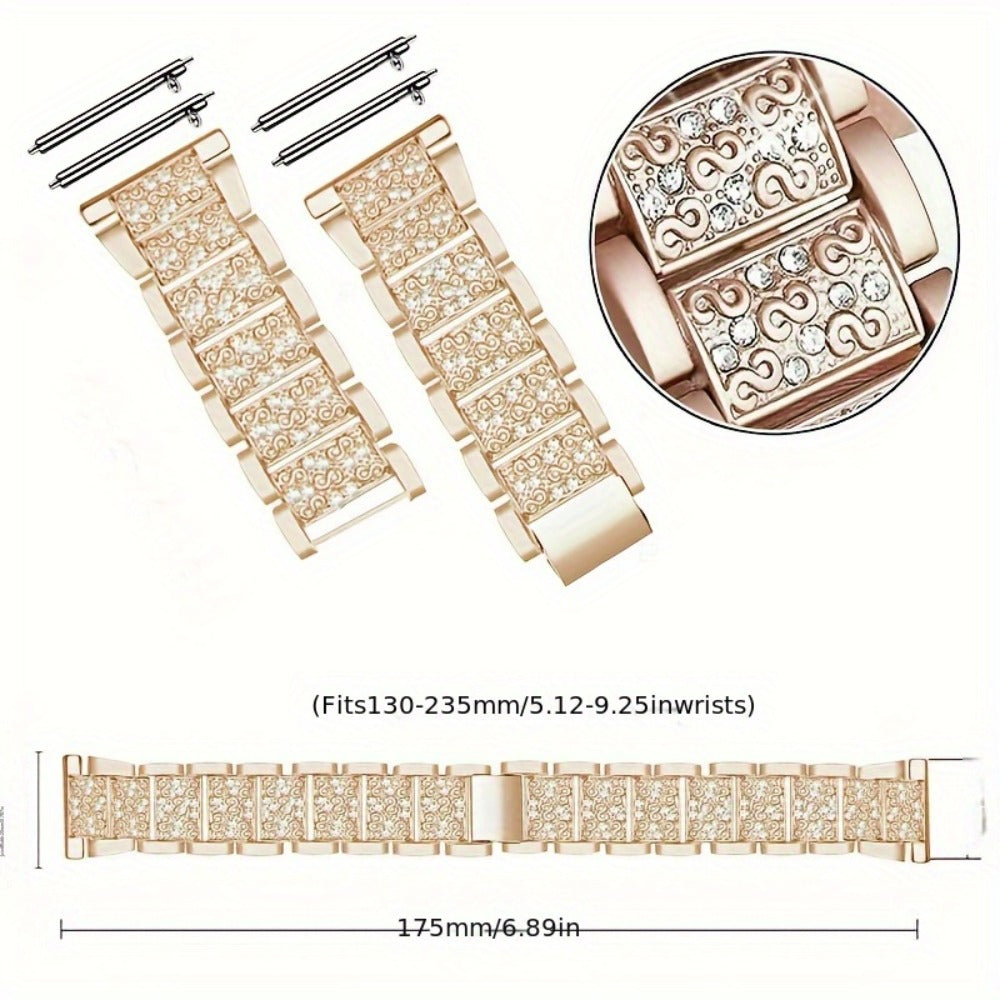 Women's Watch - Samsung Galaxy Band Rhinestone Set Full Crystal Bling Strap with Single - product detail view 2