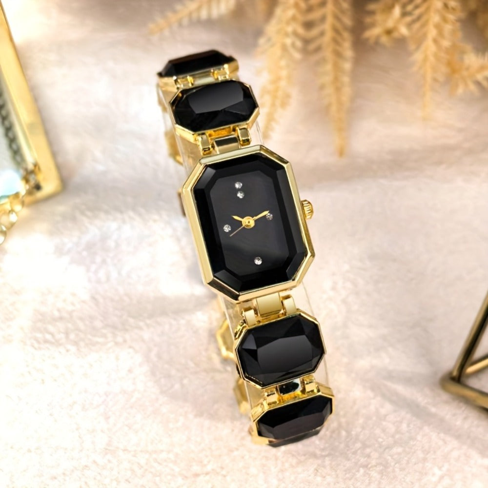 Women's Watch - Square Rhinestone & Jewelry Set for 5pcs - Light Luxury Alloy Chain - product detail view 7