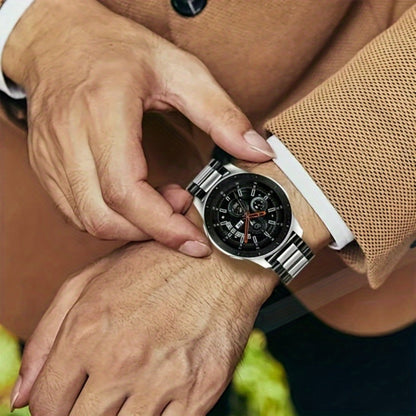 Men's Watch - Stainless Steel Band Quick Release Metal Link Bracelet Strap with - product detail view 6