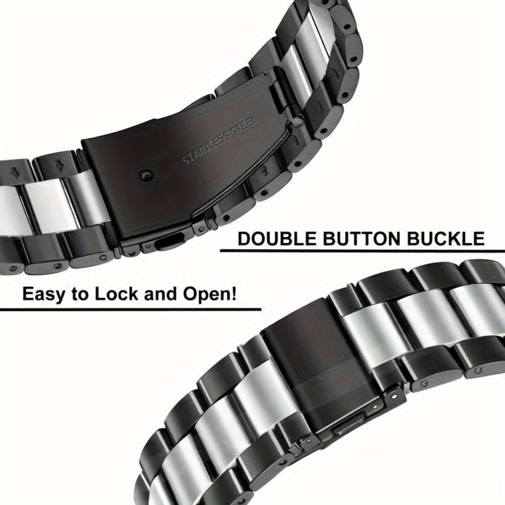 Men's Watch - Stainless Steel Band Quick Release Metal Link Bracelet Strap with - product detail view 14
