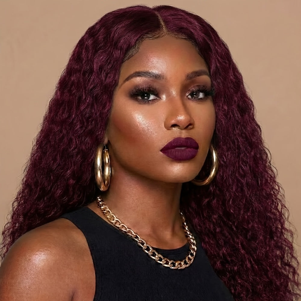 Women's Wig - Deep Wave | Pre-Styled Hairline, Fluffy Thick Natural Look, Comfortable - product detail view 9