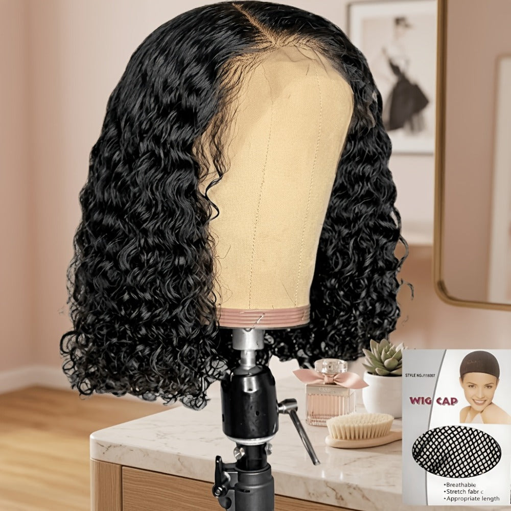 Women's Wig - Deep Wave | Pre-Styled Hairline, Fluffy Thick Natural Look, Comfortable - product detail view 14