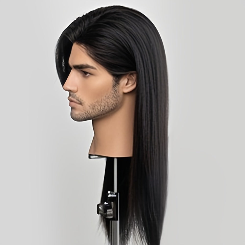 Women's Wig - Long Straight Layered for & Men - 28 Inch Glueless No Glue Heat Resistant - product detail view 4