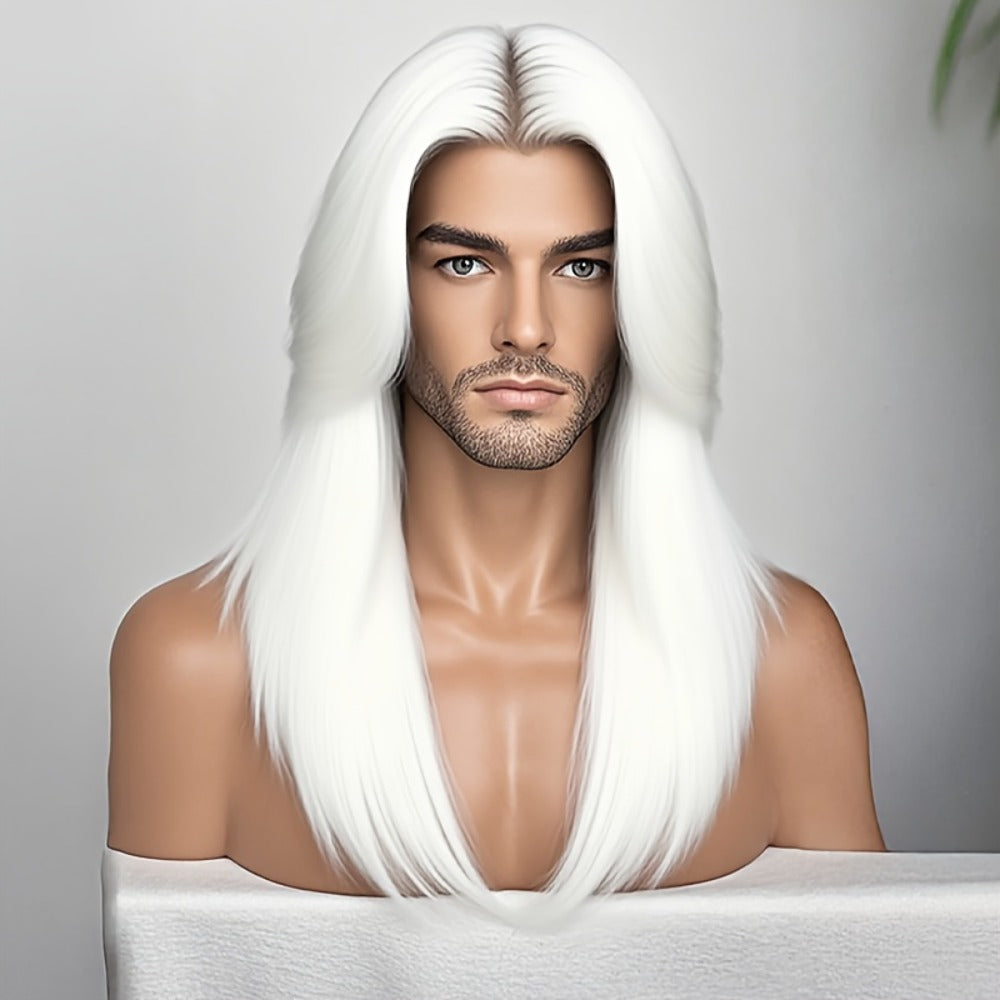 Women's Wig - Long Straight Layered for & Men - 28 Inch Glueless No Glue Heat Resistant - product detail view 5