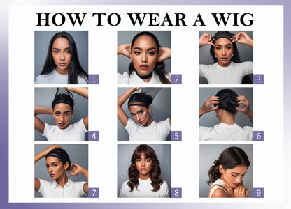 Women's Wig - Long Straight Layered for & Men - 28 Inch Glueless No Glue Heat Resistant - product detail view 13