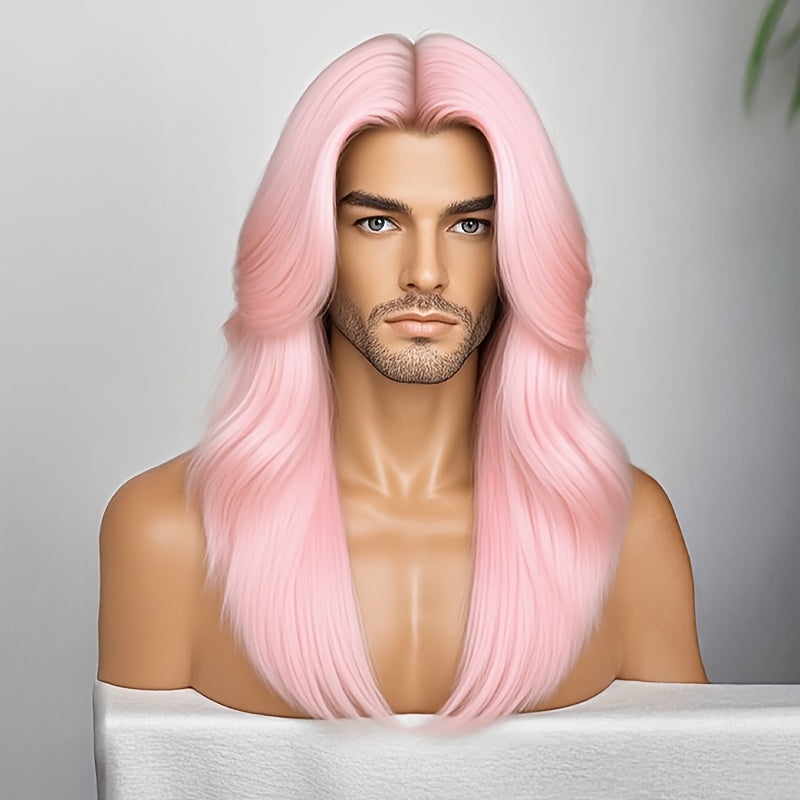 Women's Wig - Long Straight Layered for & Men - 28 Inch Glueless No Glue Heat Resistant - product detail view 17