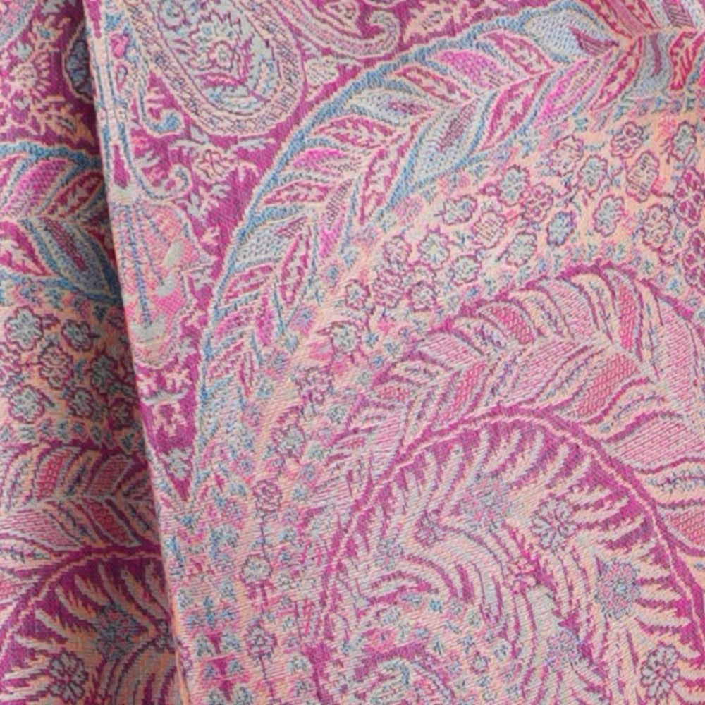 Scarf for Women - Pashmina Shawl for Thick Paisley Phoenix Tail Pattern Warm Wrap Large Soft - product detail view 18