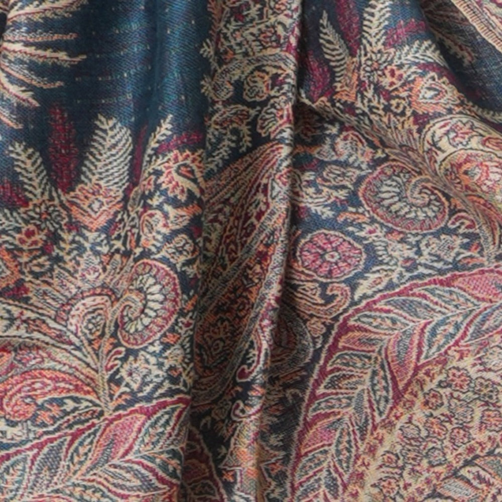 Scarf for Women - Pashmina Shawl for Thick Paisley Phoenix Tail Pattern Warm Wrap Large Soft - product detail view 27