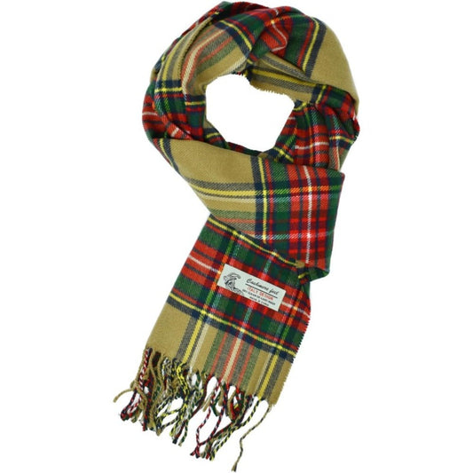 Scarf for Women - Plaid for Men Scottish Stewart Tartan Cashmere Feel 72"x12", Soft Warm - product detail view 2