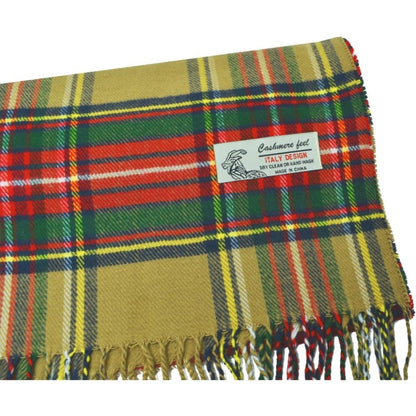 Scarf for Women - Plaid for Men Scottish Stewart Tartan Cashmere Feel 72"x12", Soft Warm - product detail view 3