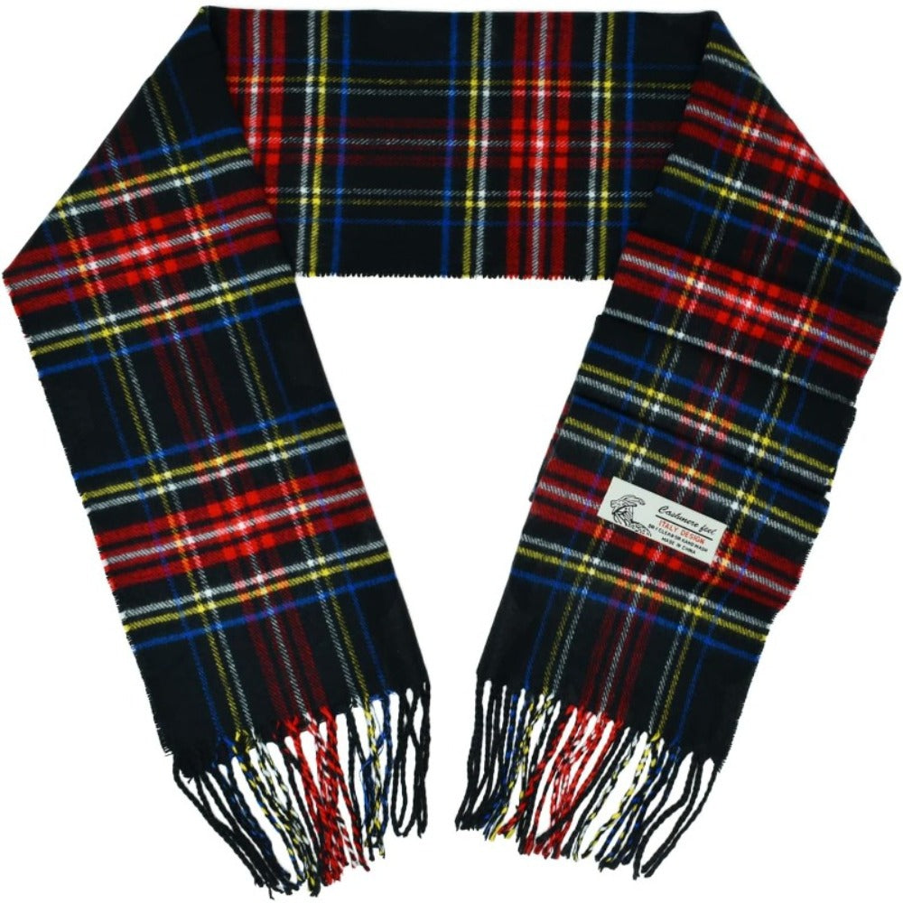 Scarf for Women - Plaid for Men Scottish Stewart Tartan Cashmere Feel 72"x12", Soft Warm - product detail view 4