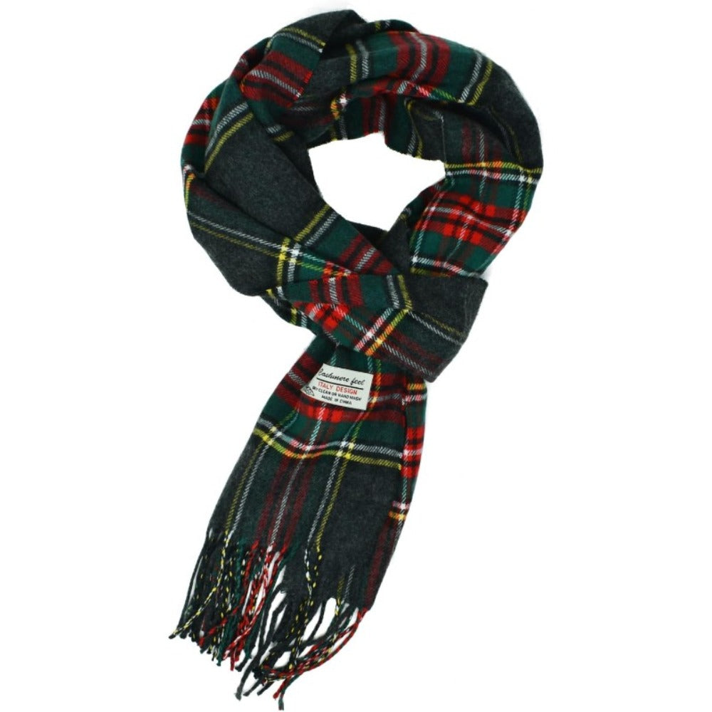 Scarf for Women - Plaid for Men Scottish Stewart Tartan Cashmere Feel 72"x12", Soft Warm - product detail view 14