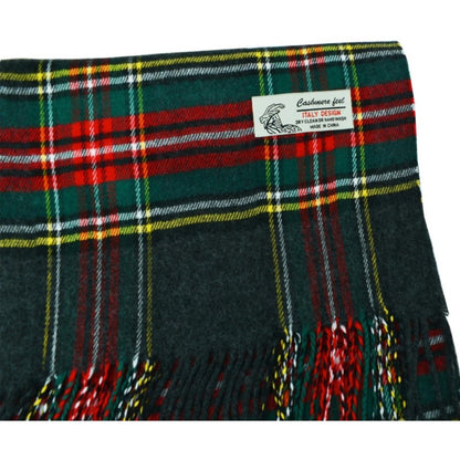 Scarf for Women - Plaid for Men Scottish Stewart Tartan Cashmere Feel 72"x12", Soft Warm - product detail view 15