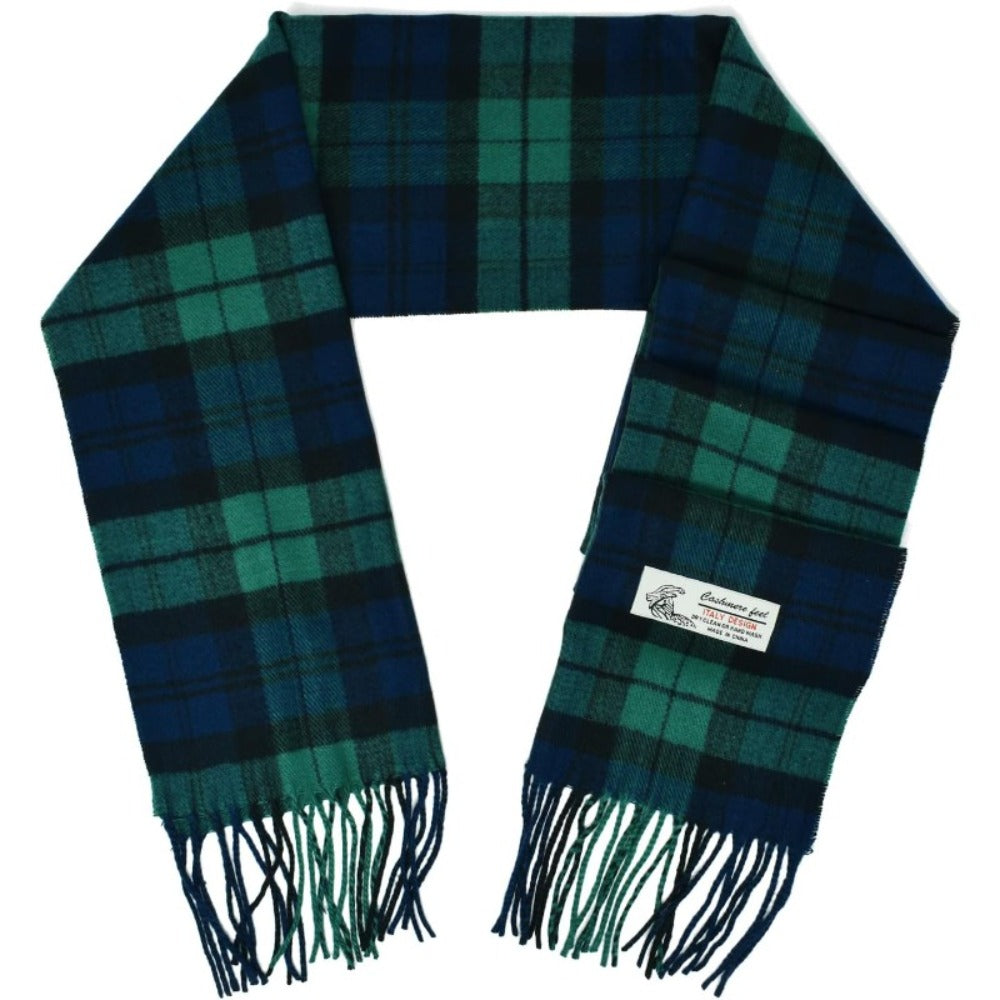 Scarf for Women - Plaid for Men Scottish Stewart Tartan Cashmere Feel 72"x12", Soft Warm - product detail view 16