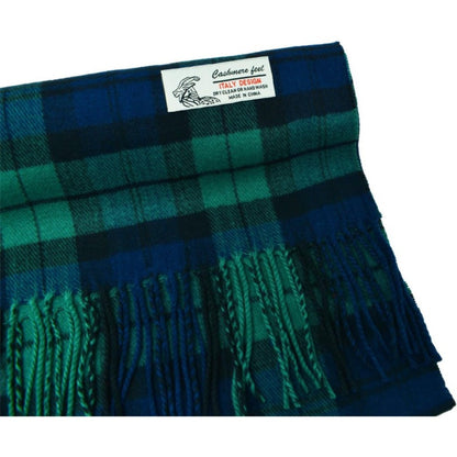Scarf for Women - Plaid for Men Scottish Stewart Tartan Cashmere Feel 72"x12", Soft Warm - product detail view 18