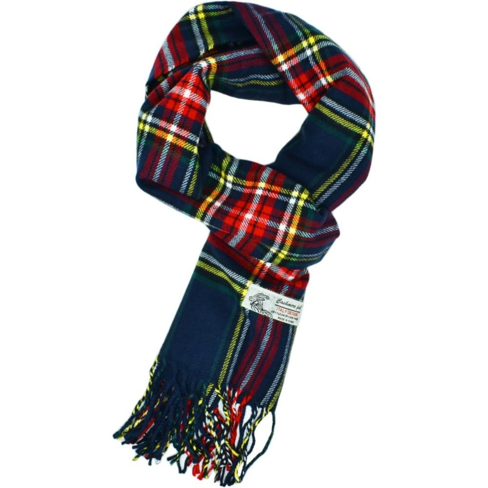 Scarf for Women - Plaid for Men Scottish Stewart Tartan Cashmere Feel 72"x12", Soft Warm - product detail view 19