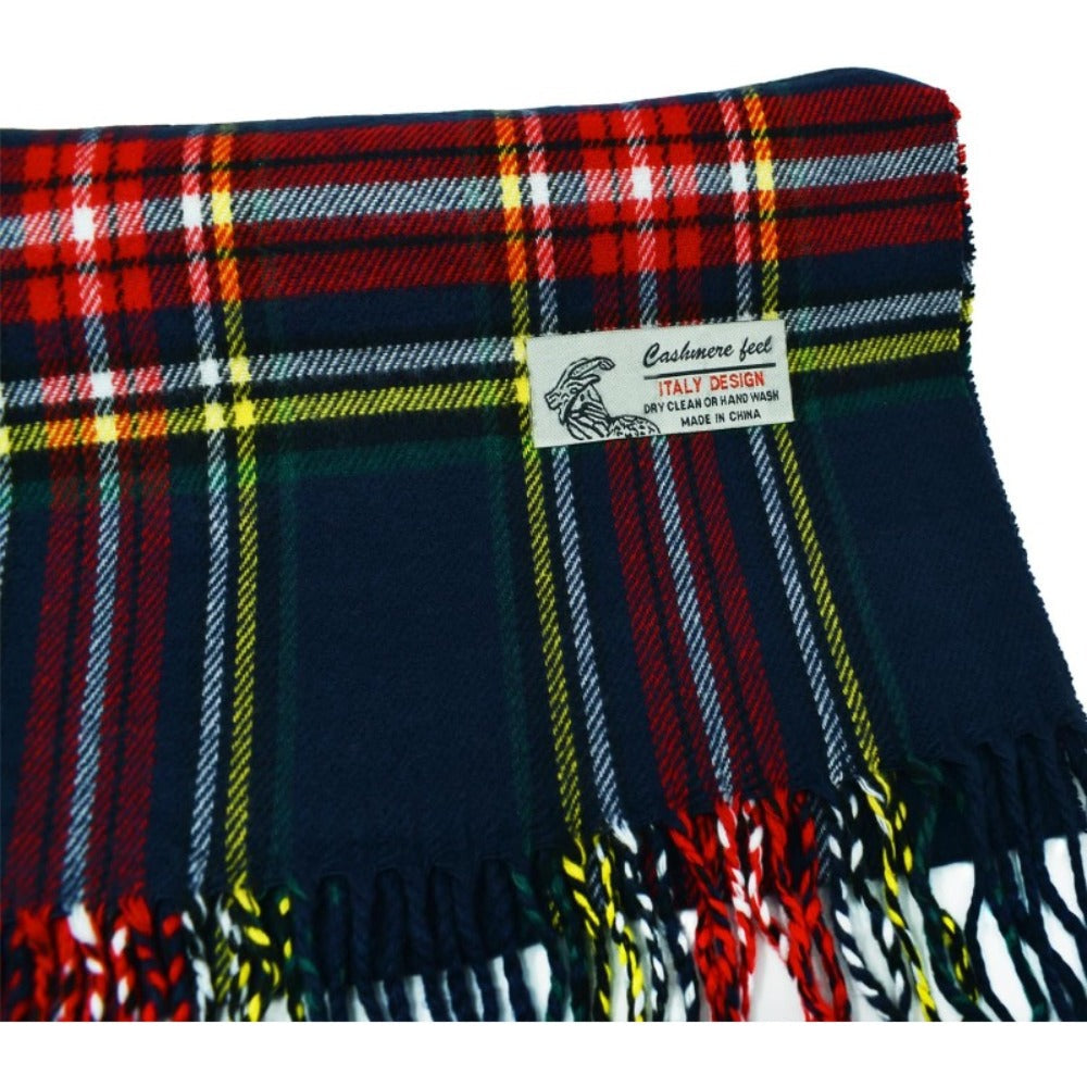 Scarf for Women - Plaid for Men Scottish Stewart Tartan Cashmere Feel 72"x12", Soft Warm - product detail view 20